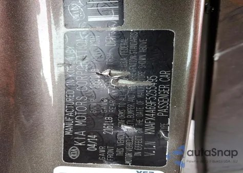 2015 Kia Forte Lx from USA, damaged, VIN KNAFX4A69F5255495